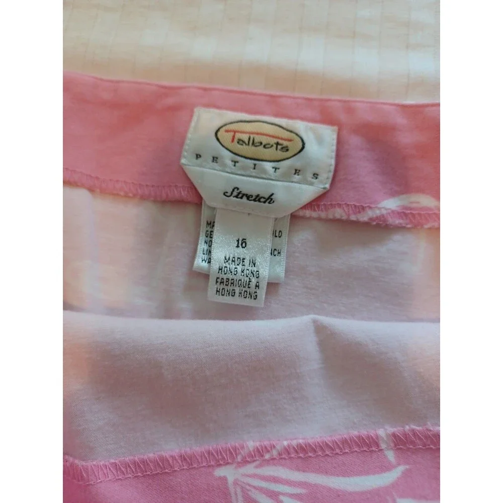 Talbots vintage Parisian cafe miniskirt 16Petite cotton stretch spring summer